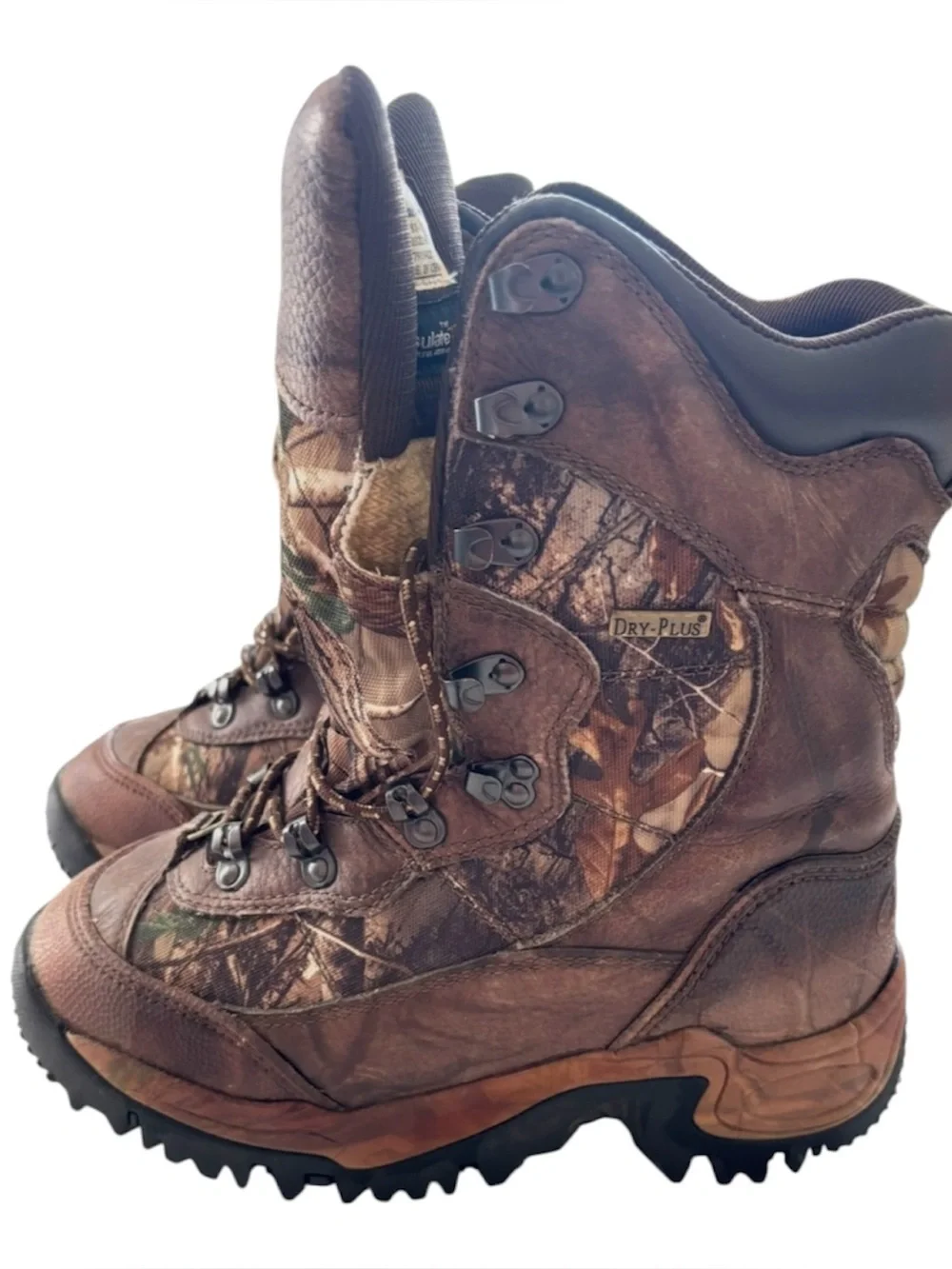 NWOT Cabela's Camo Brown Inferno Insulated Waterproof Hunting Boots SZ 9 D